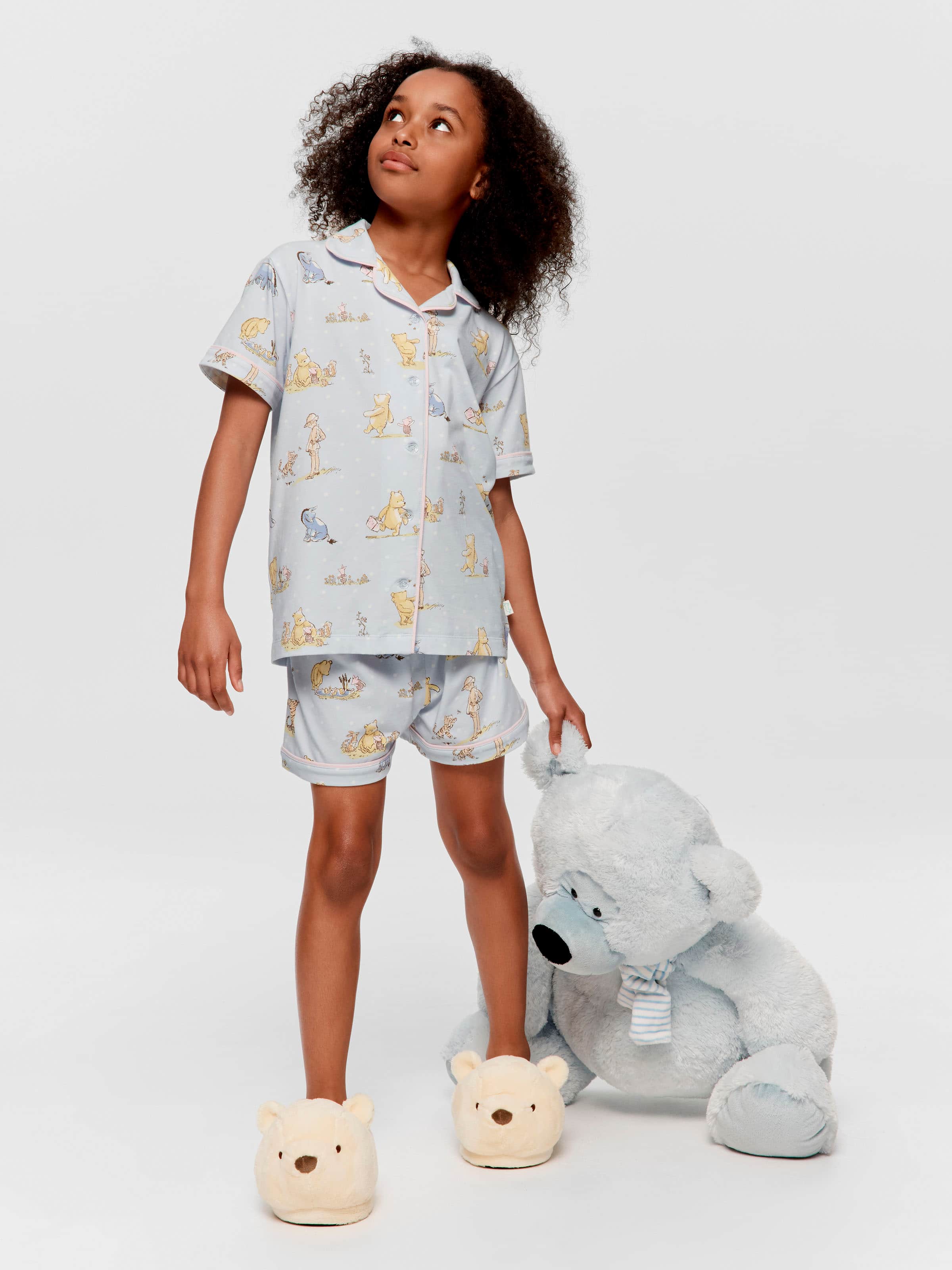 Girls Winnie The Pooh Shortie Pj Set