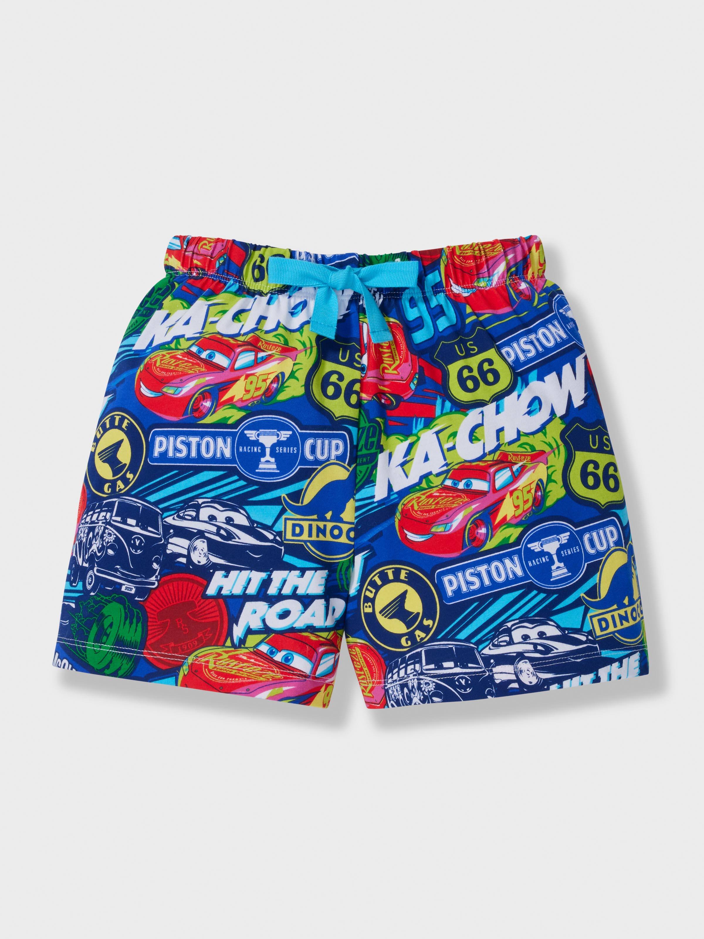 Jnr Boys Disney Cars Lightning Mcqueen Short Pj Set