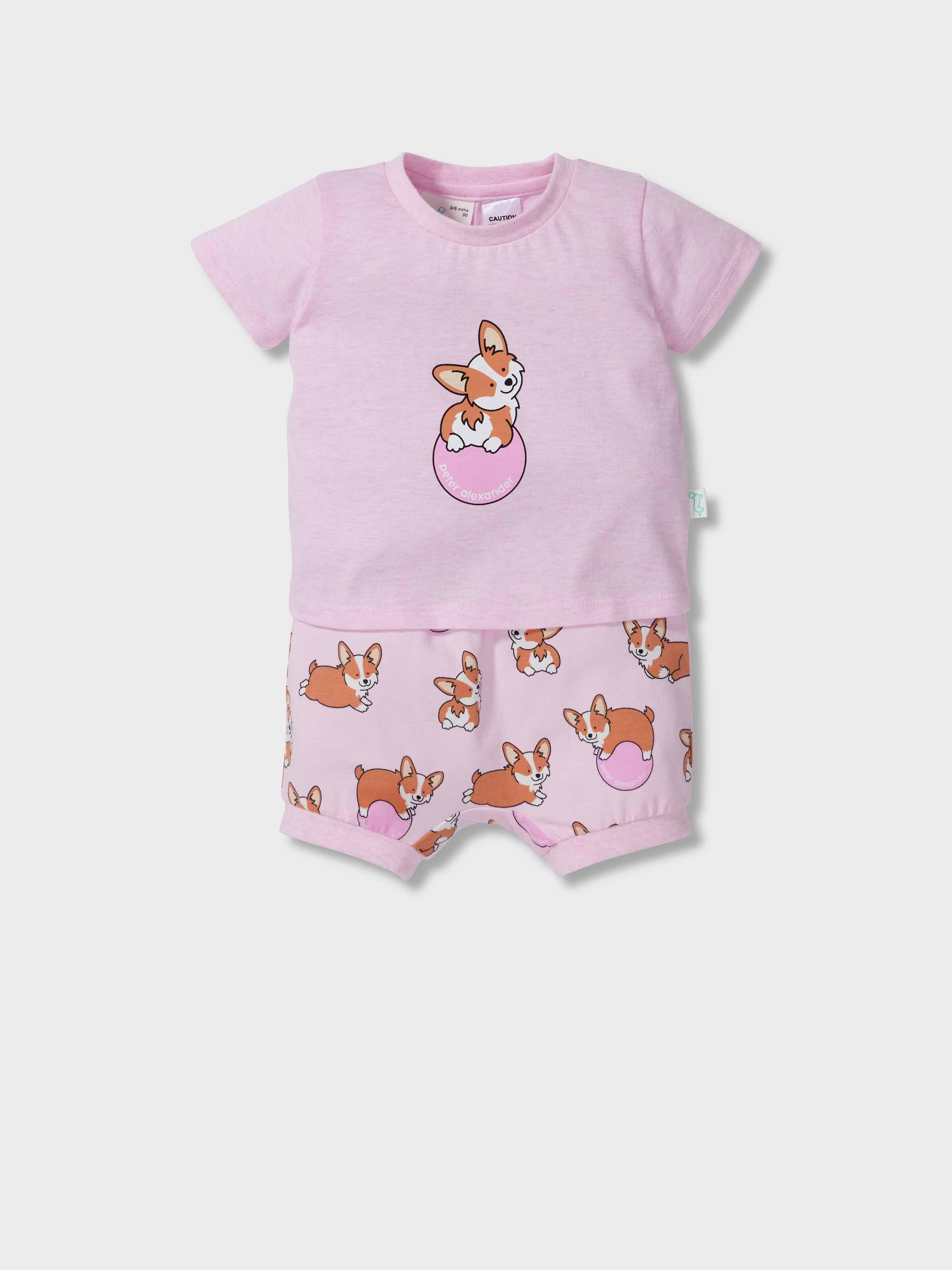 Baby Corgi Short Pj Set