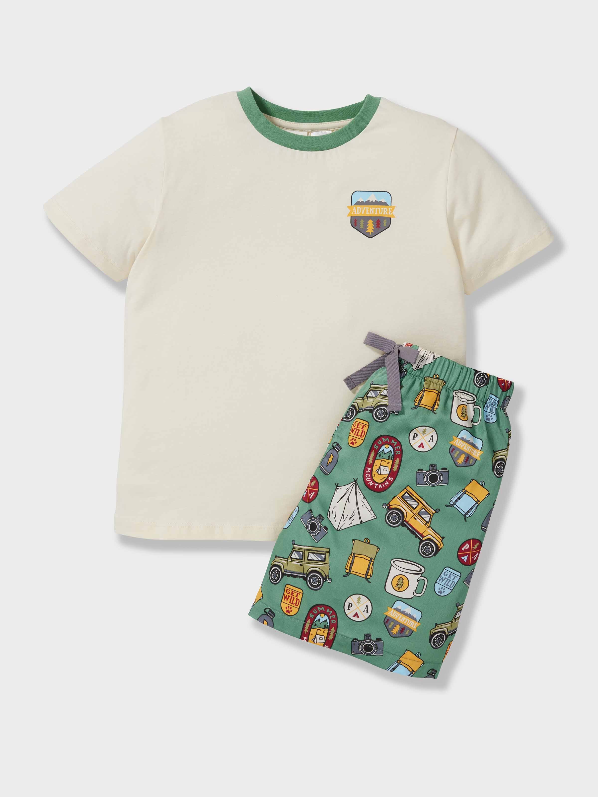 Boys Camping Short Pj Set