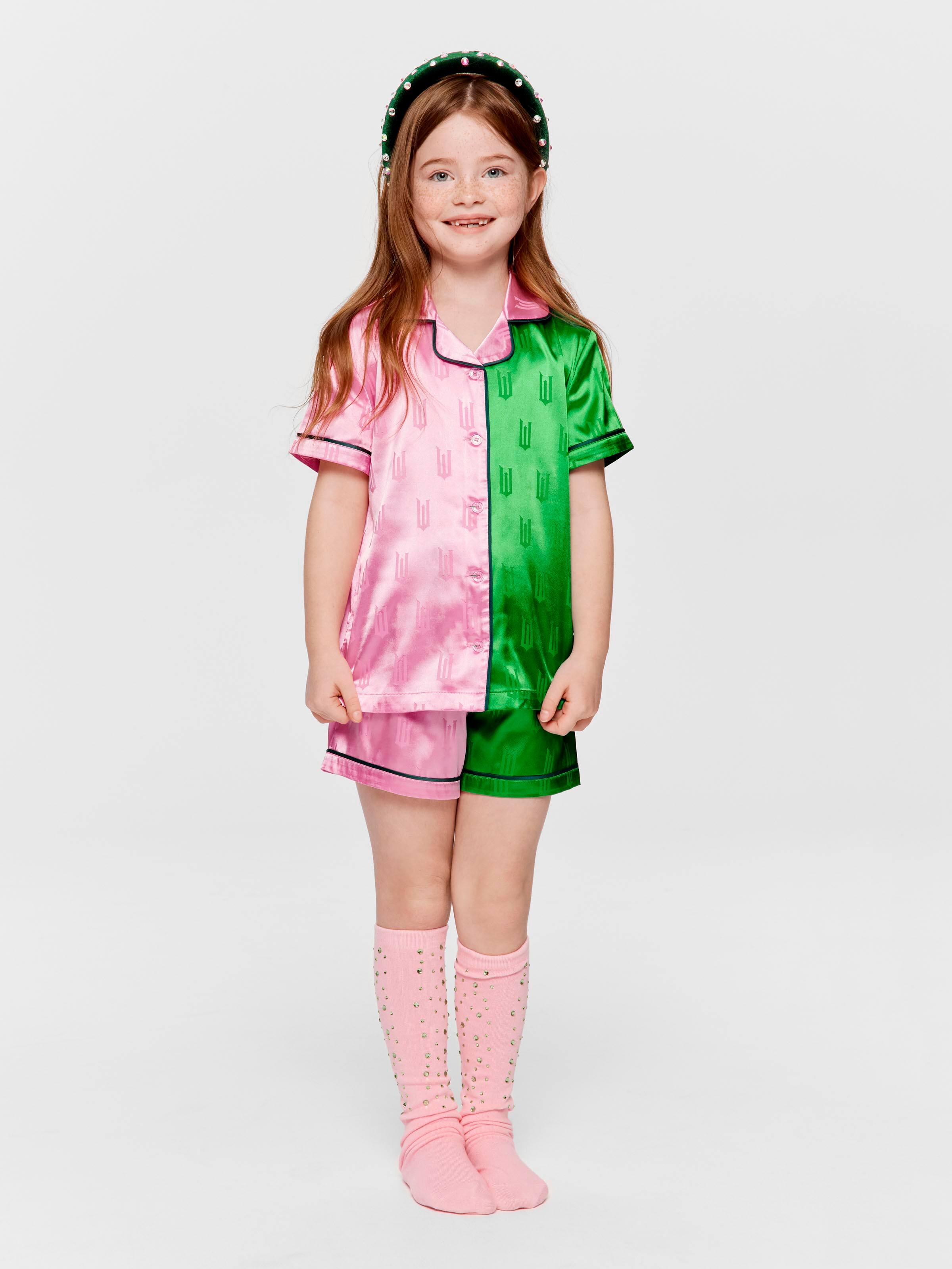 Jnr Girls Wicked Chic Satin Shortie Pj Set