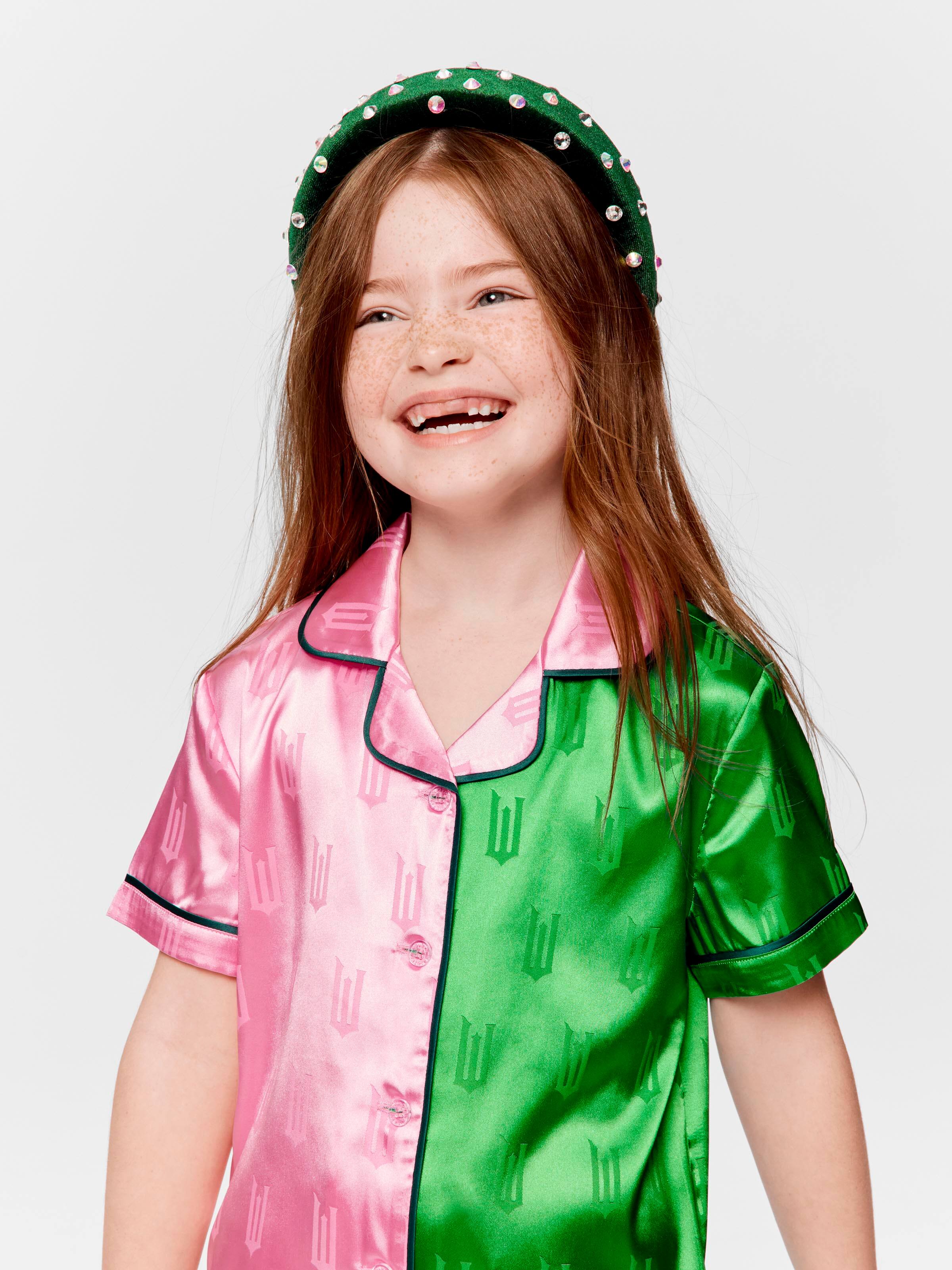 Jnr Girls Wicked Chic Satin Shortie Pj Set