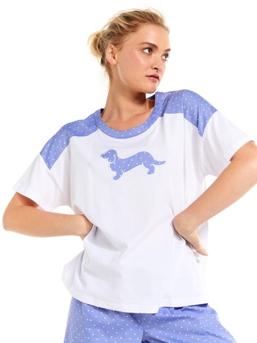 Penny Woven Trim Tee