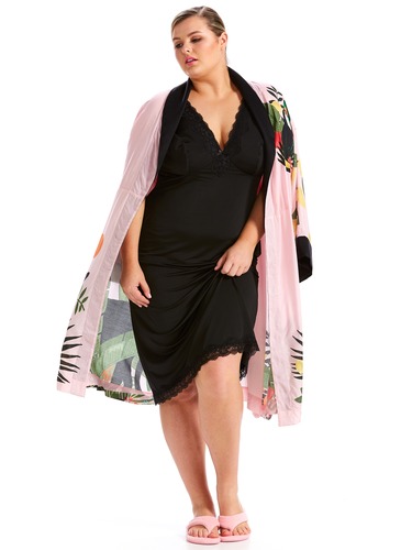 P.A. Plus Lace Trim Slinky