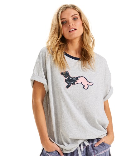 Penny Sequin Oversized Tee