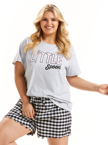 P.A. Plus Gingham Mid Short