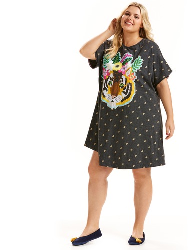 P.A. Plus Tiger Face Sleep Tee