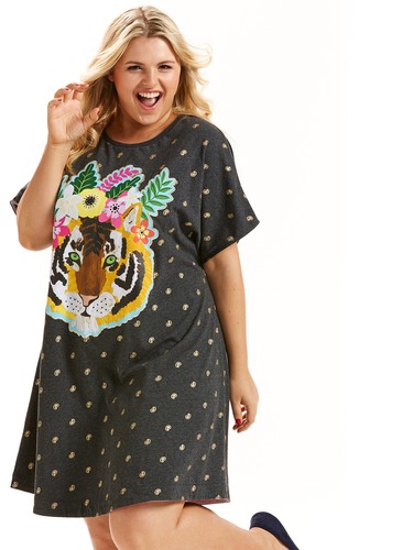 P.A. Plus Tiger Face Sleep Tee