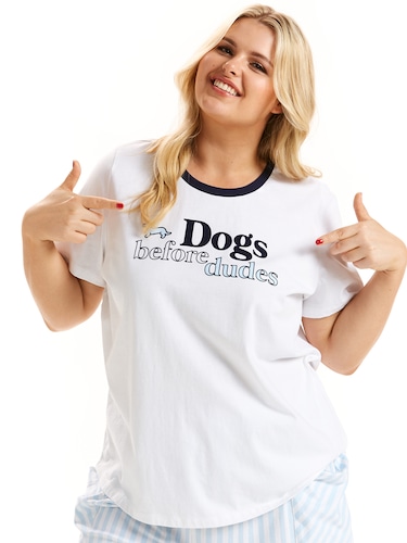 P.A. Plus Dogs Before Dudes Tee