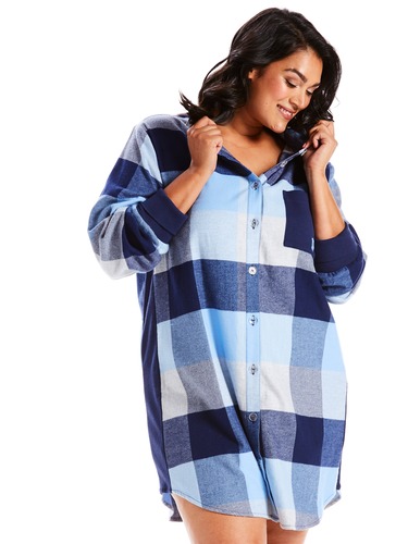 P.A. Plus Check Flannelette Nightshirt