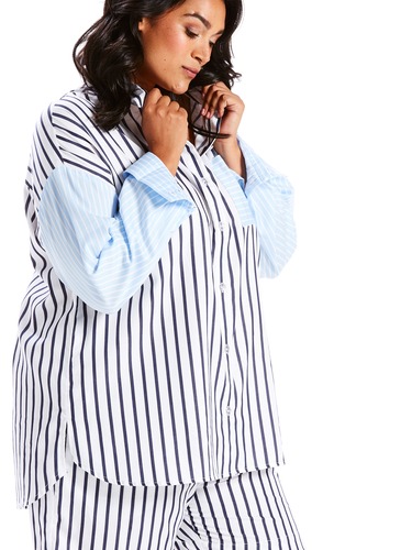 P.A. Plus Contrast Stripe Shirt
