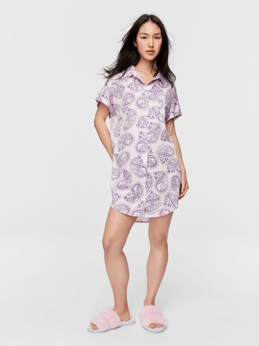 Spot Ruffle Nightshirt