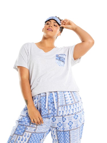 P.A. Plus Tile Print Pocket Tee