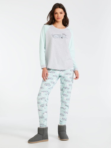 Spotty Flannelette Pj Set