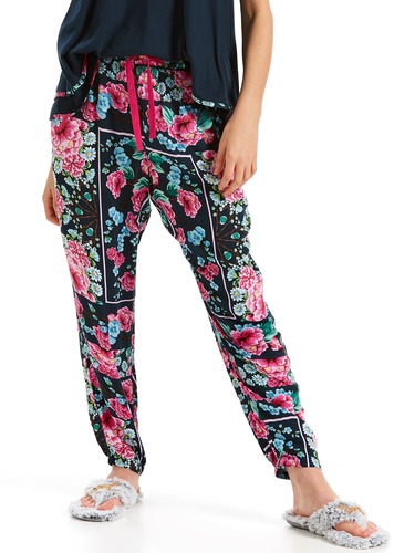 Mexican Floral Tapered Leg Pj Pant