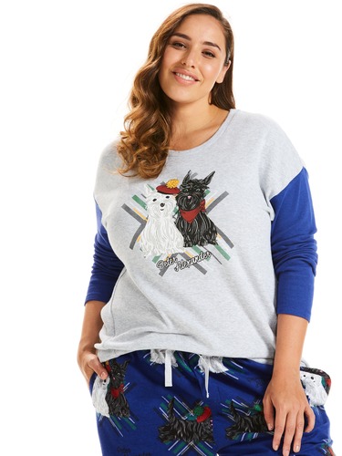 P.A. Plus Scotty Dog Long Sleeve Top