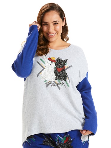 P.A. Plus Scotty Dog Long Sleeve Top