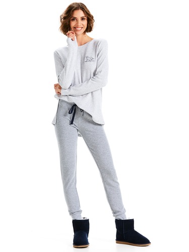 Grey Waffle Legging