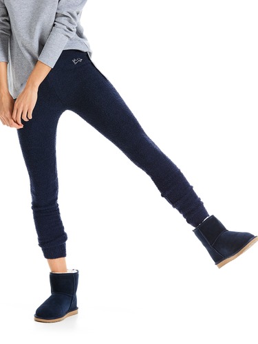Navy Snuggle Legging