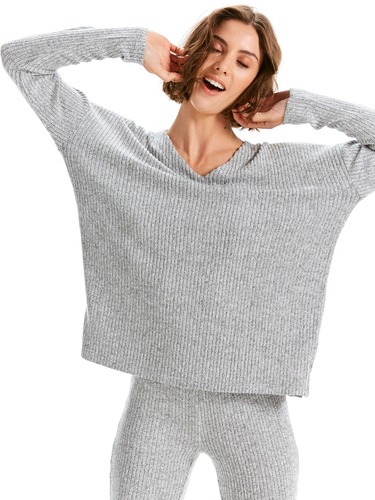 Chunky Rib Long Sleeve Top
