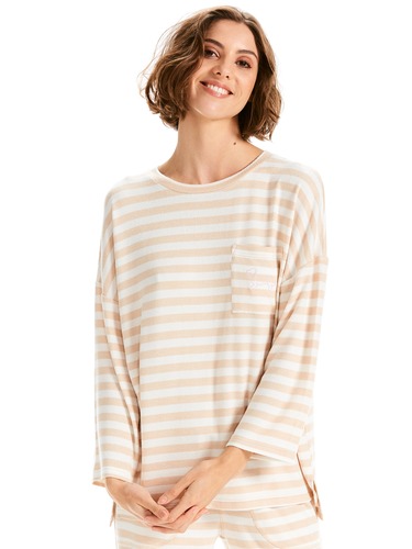 Creme Caramel Fuzzy Top