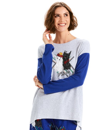 Scotty Dog Long Sleeve Top
