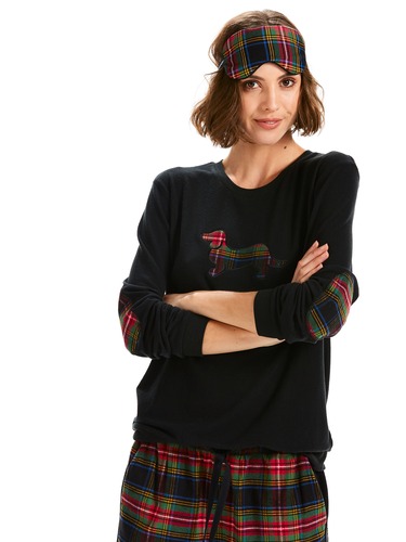 Tartan Penny Applique Sweater