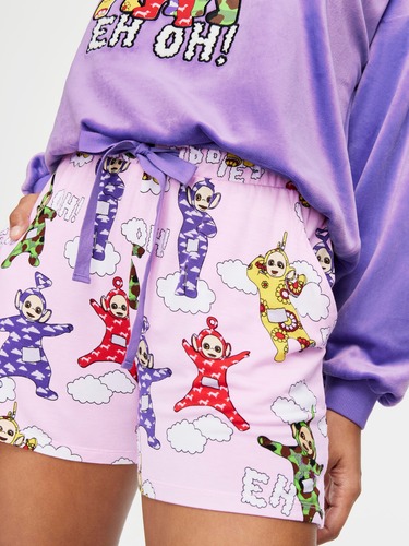 Caramel Check Waffle Pj Set