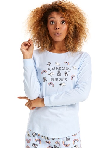 Rainbows & Puppies Long Sleeve Top