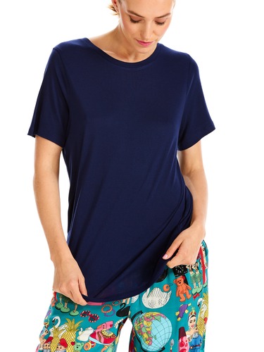 Navy Classic Crew Neck Tee