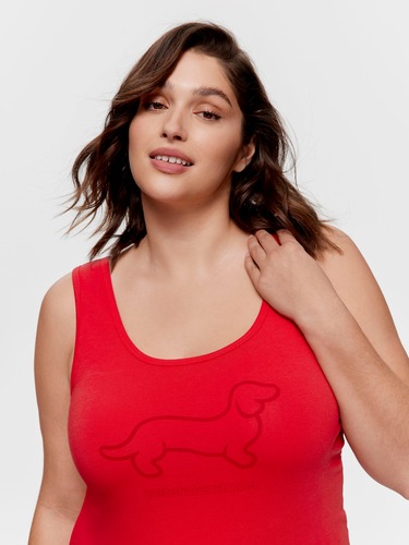 P.A. Plus Red Pop Colour P.A. Penny Tank                                                                                        