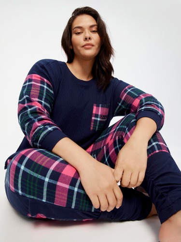 Paisley Border Long Pj Short