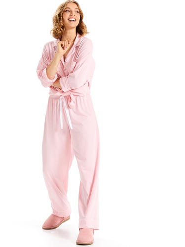 Plain Jane Pink Knit Pj Pant