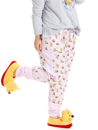 P.A. Plus Winnie The Pooh Spot Flannelette Legwarmer Pj Pant