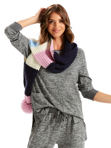 Charcoal Fuzzy Long Sleeve Top