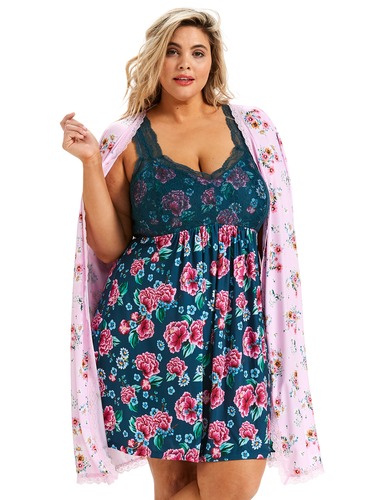 P.A. Plus Navy Floral Slinky