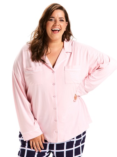 P.A. Plus Plain Jane Pink Knit Shirt