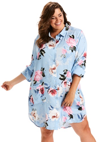 P.A. Plus Floral Burst Nightshirt