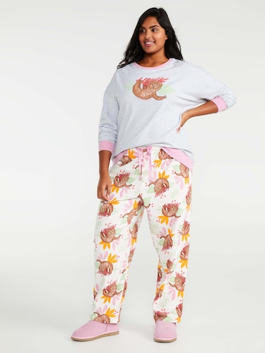 P.A. Plus Floral Burst Classic Pj Set