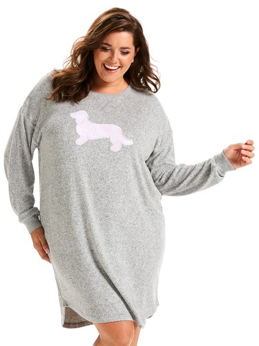 P.A. Plus Fuzzy Knit Nightie