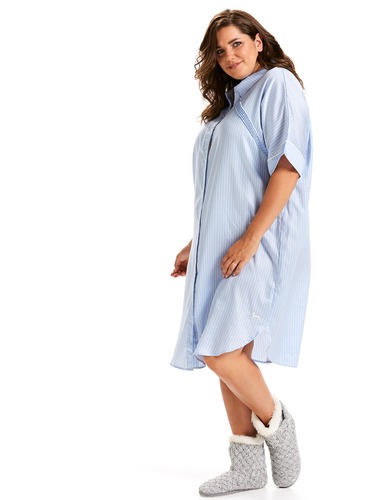 P.A. Plus Ticking Stripe Nightshirt