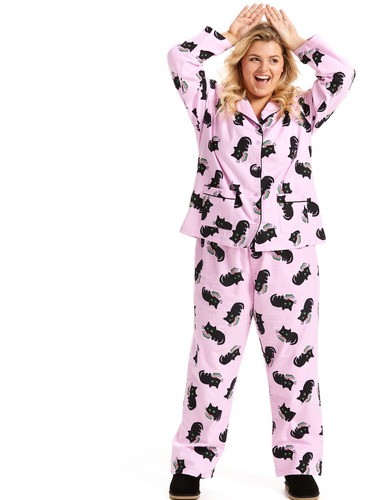 P.A. Plus Kitty Classic Flannelette Pj Set