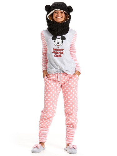 Spotty Stripey Flannelette Legwarmer Pj Pant