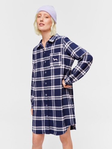 Caramel Stripe Flannelette Pj Set