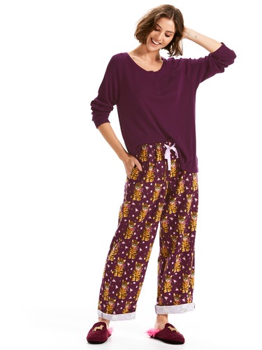 Kitty Bow Classic Flannelette Pj Pant
