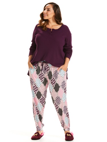 P.A. Plus Paisley Tile Tapered Pj Pant