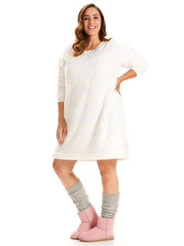 P.A. Plus Fluffy Striped Nightie