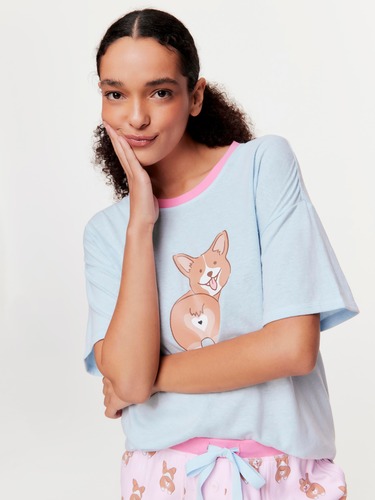 Spot Flannel Nightshirt