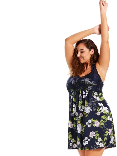 P.A. Plus Navy Floral Slinky