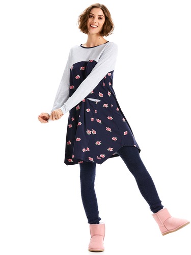 Floral Hanky Long Sleeve Nightie